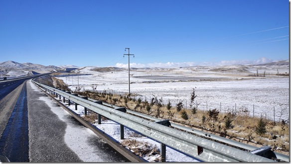 3036 K&auml;lte und Schnee (ab der S&uuml;dt&uuml;rkei bis an die Schweizergrenze, nachher haben wir sowieso kaltes Wetter erwartet) auf schnellstem Weg in die Schweiz