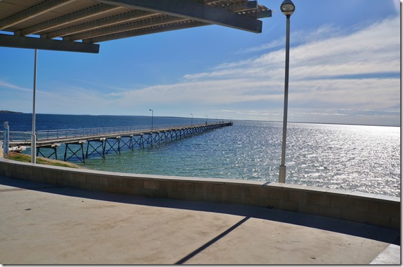 1420 Jetty vor dem Forshore Camp in Ceduna