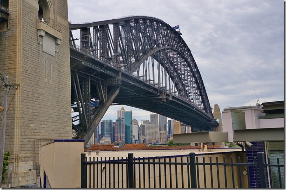 1883 die Harber Bridge und die Skyline unten sichtbar
