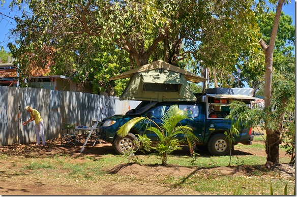 2884 ein schattiger Campingplatz in Pine Creek