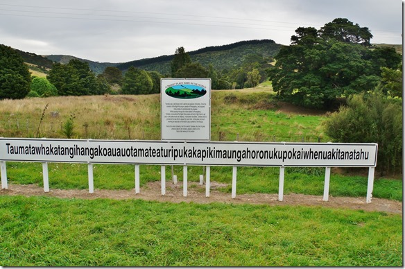 2518 auf dem Weg nach Norden, nach Herbertville ist der Berg mit dem weltlängsten Namen 