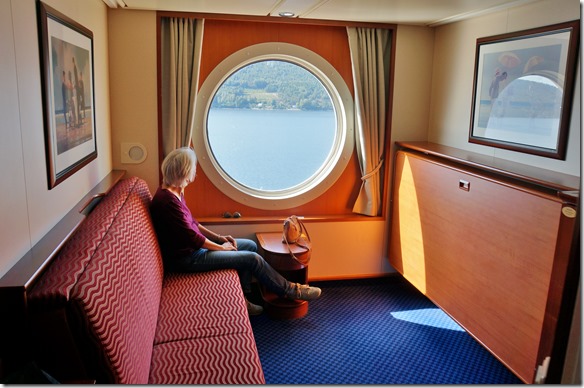 2185 ein Bilck durch das grosse Bullauge aus unser schönen Kabine